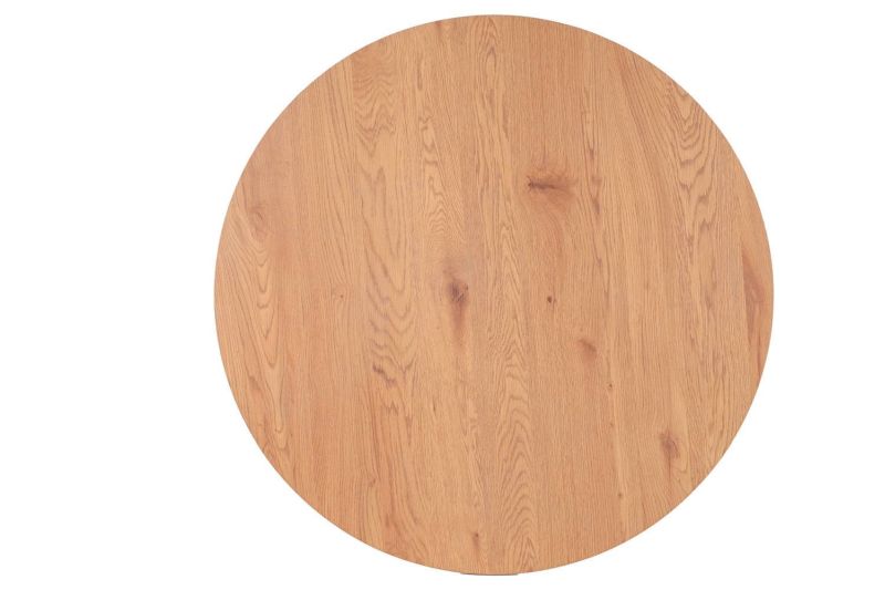 Jedálenský stôl, okrúhly 100cm, MDF, čierny, dub, Signal, TETIS