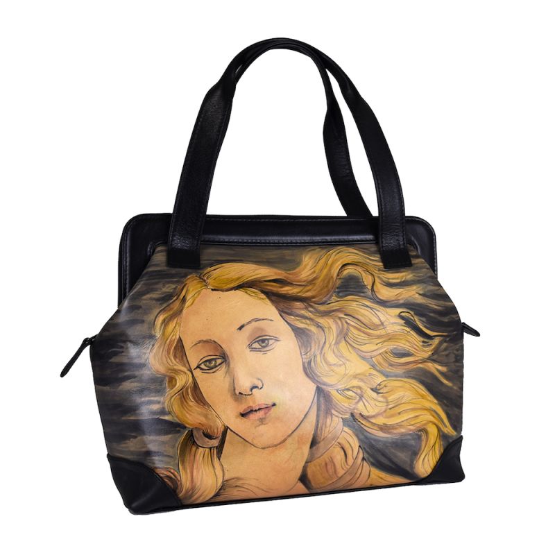 Ručne maľovaná kabelka č.8221 inšpirovaná motívom Sandro Botticelli - Zrodenie Venuše