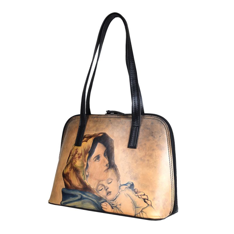 Ručne maľovaná kabelka č.8574 inšpirovaná motívom Roberto Ferruzzi - Madonnina