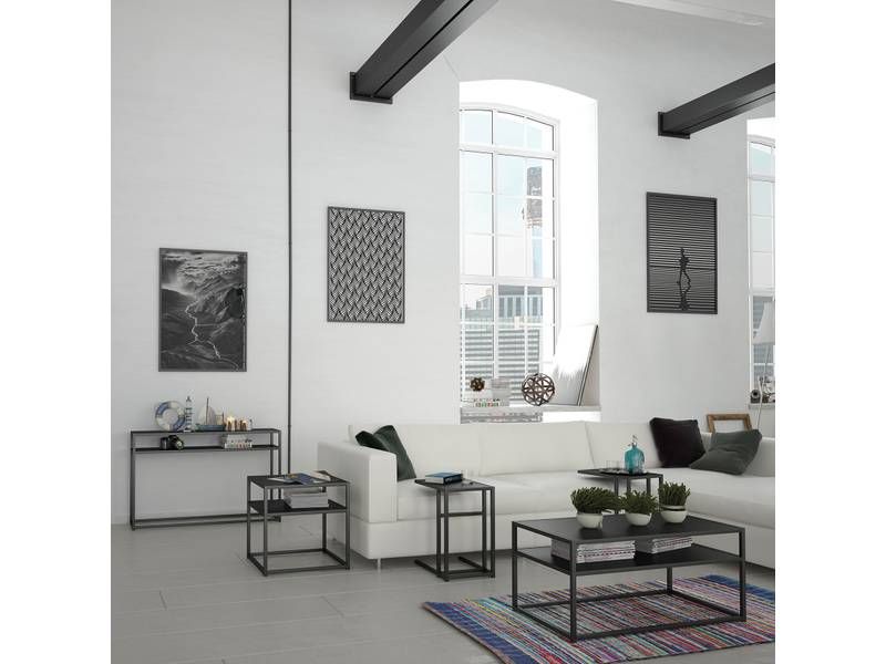 Príručný stolík, 45x35cm, čierny, Signal, SYMPHONY D