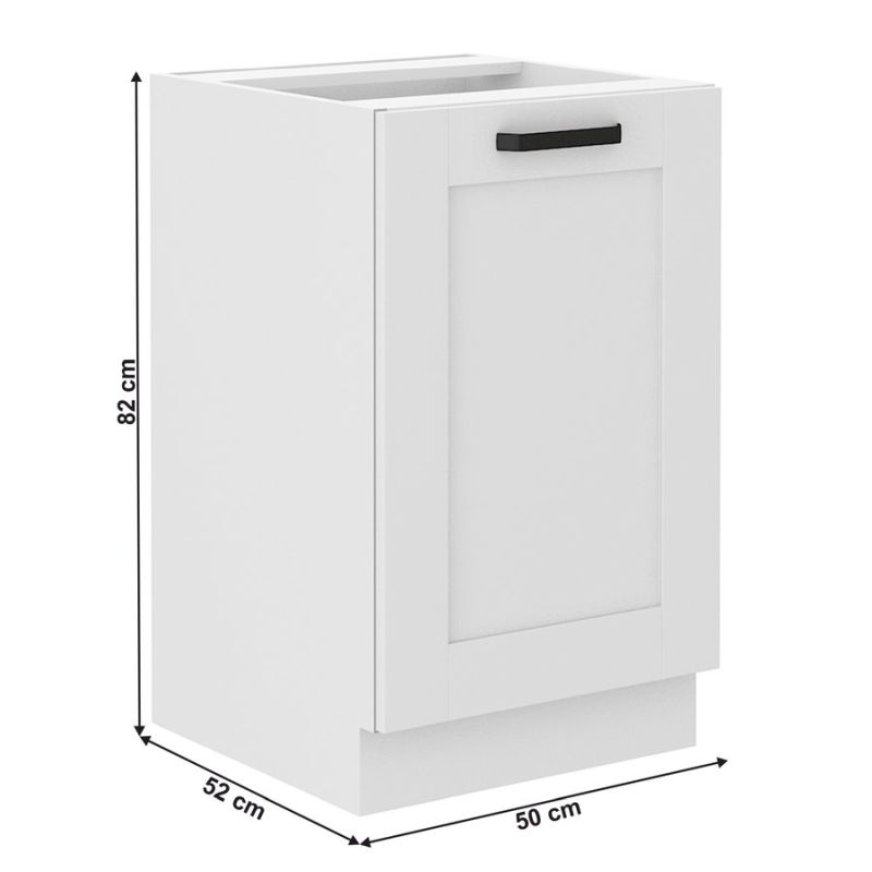 Drezová skrinka, 50cm, biela, LULA 50 ZL 1F BB