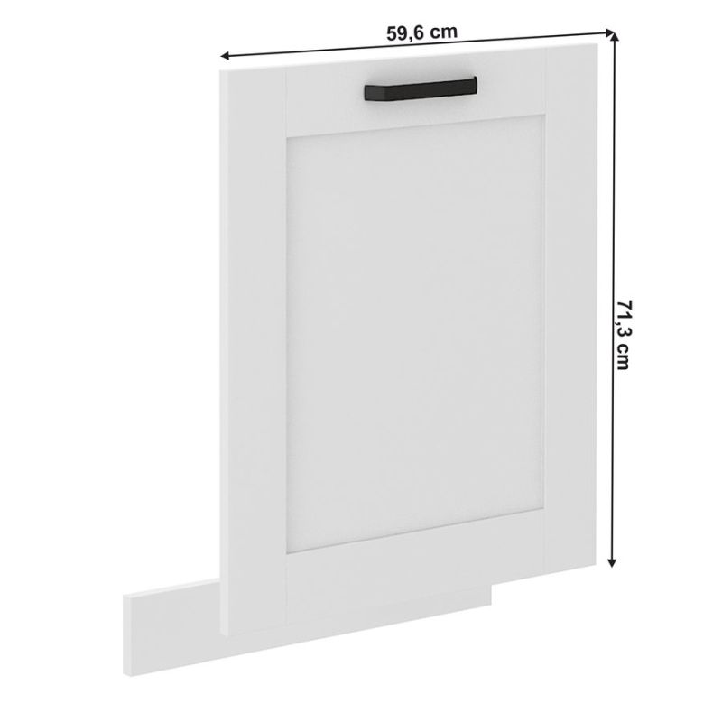 Dvierka na umývačku riadu, 59x71cm, biela, LULA ZM