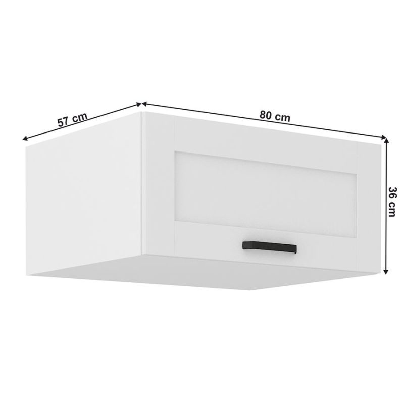 Horná skrinka, 80cm, biela, LULA 80 NAGU-36 1F