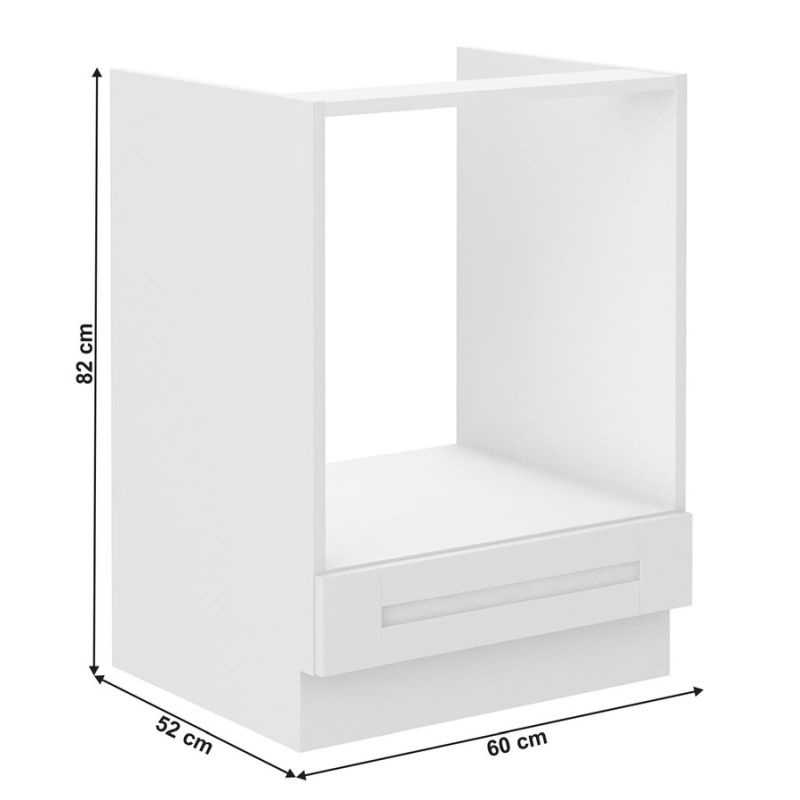 Spodná skrinka na sporák, 60cm, biela, LULA 60 D GAZ BB