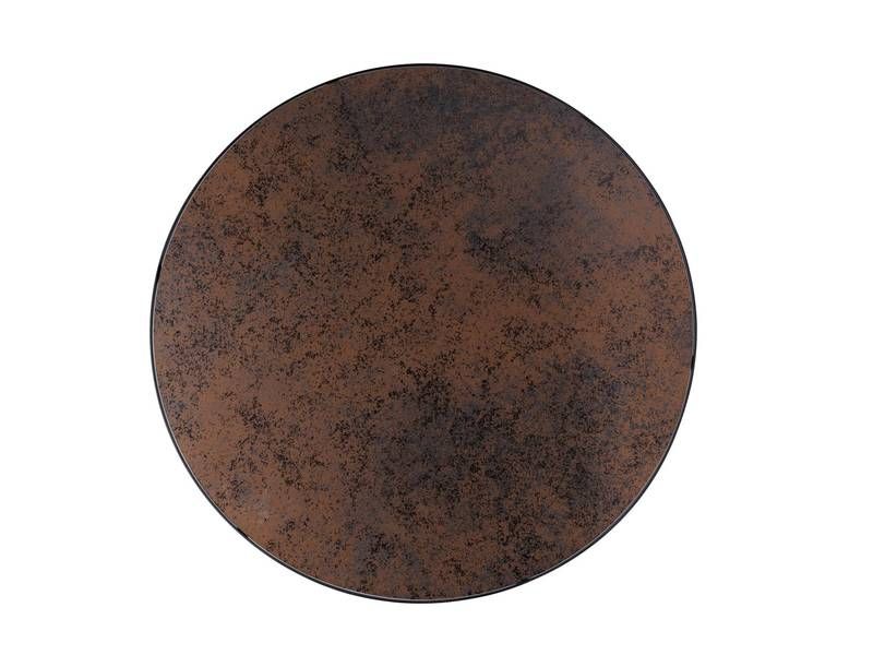 Konferenčný stolík, 80x80cm, čierny, hnedý efekt kameňa, Signal, ANTILA