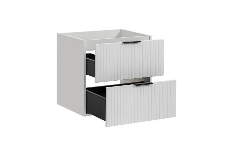 Skrinka pod umývadlo, 60cm, biela, ADEL WHITE 82-60-B-2S