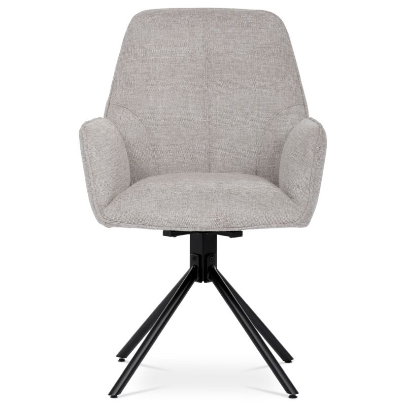 Jedálenská stolička, béžová, látka, HC-522 CRM2