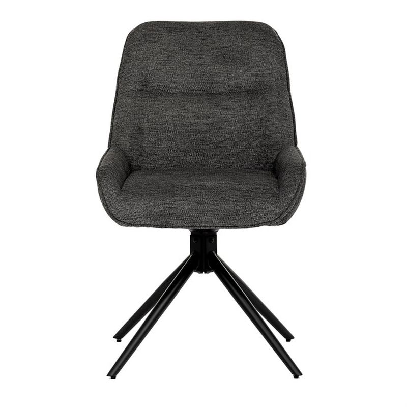 Jedálenská stolička, sivá, látka, HC-535 GREY2