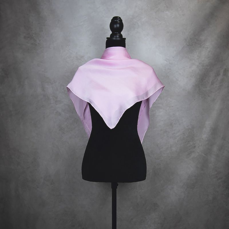 Hodvábna šatka RUŽOVÁ, 90 x 90cm