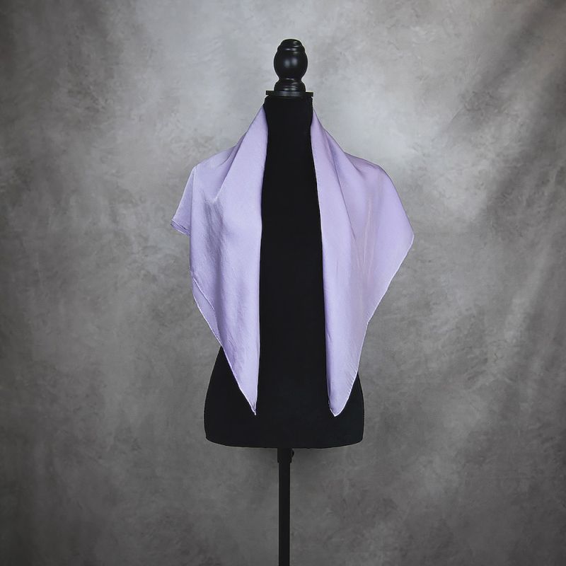 Hodvábna šatka SVETLO-FIALOVÁ 90 x 90cm