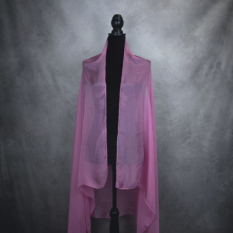 Hodvábny šál STARO RUŽOVÝ 180 x 110cm, Made in SLOVAKIA