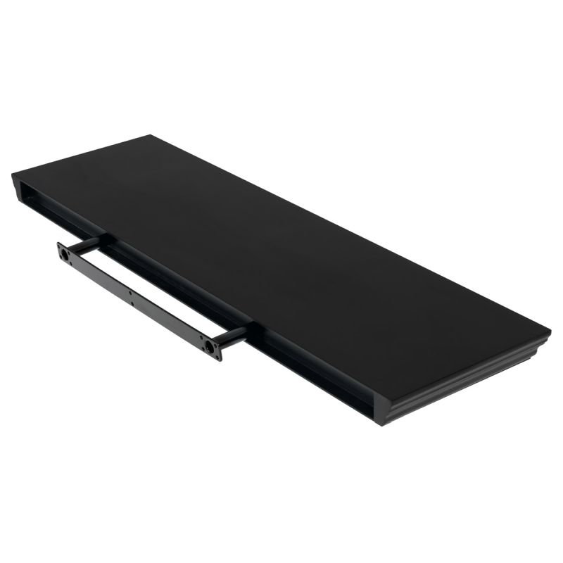 Nástenná polička, 80x24cm, MDF, čierna, P-025 BK