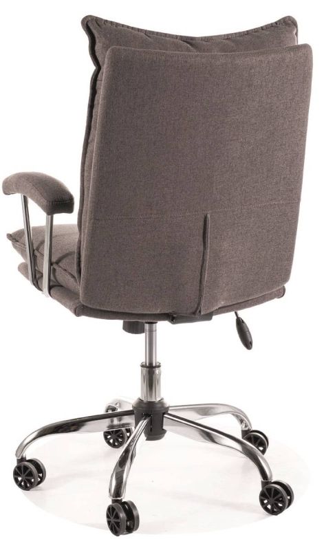 Kancelárske kreslo, sivá látka, Signal, Q-289