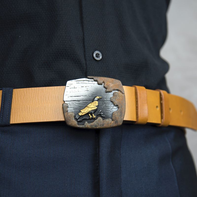 Kožený opasok BIRD, Slovenská výroba - Koňaková