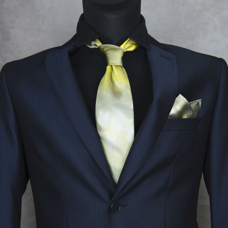 Hodvábna kravata + vreckovka LIMITED_14, Slovenská výroba