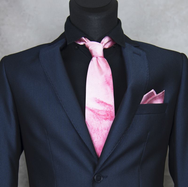 Hodvábna kravata + vreckovka LIMITED_42, Slovenská výroba