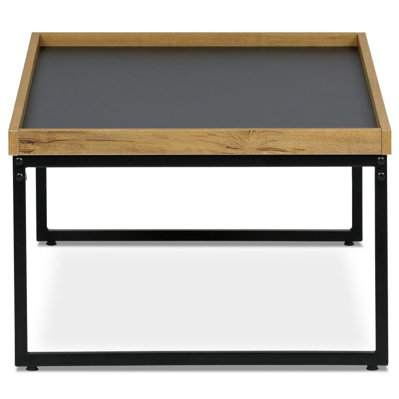 Konferenčný stolík 100x60 cm, MDF, sivá, dub, CT-611 OAK