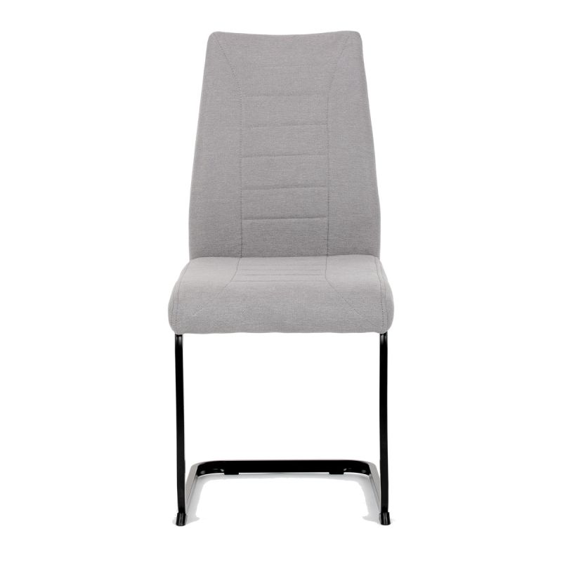 Jedálenská stolička, hnedá, látka, DCL-438 LAN2