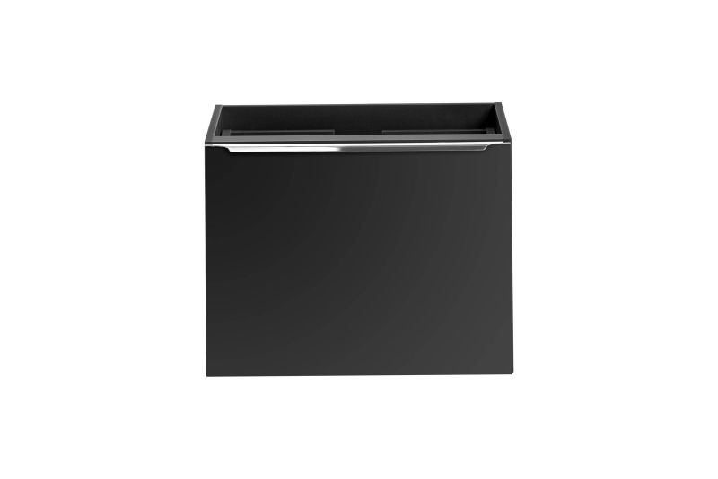 Skrinka pod umývadlo, 60cm, čierna, SANTA FE BLACK 82-60-B-2S