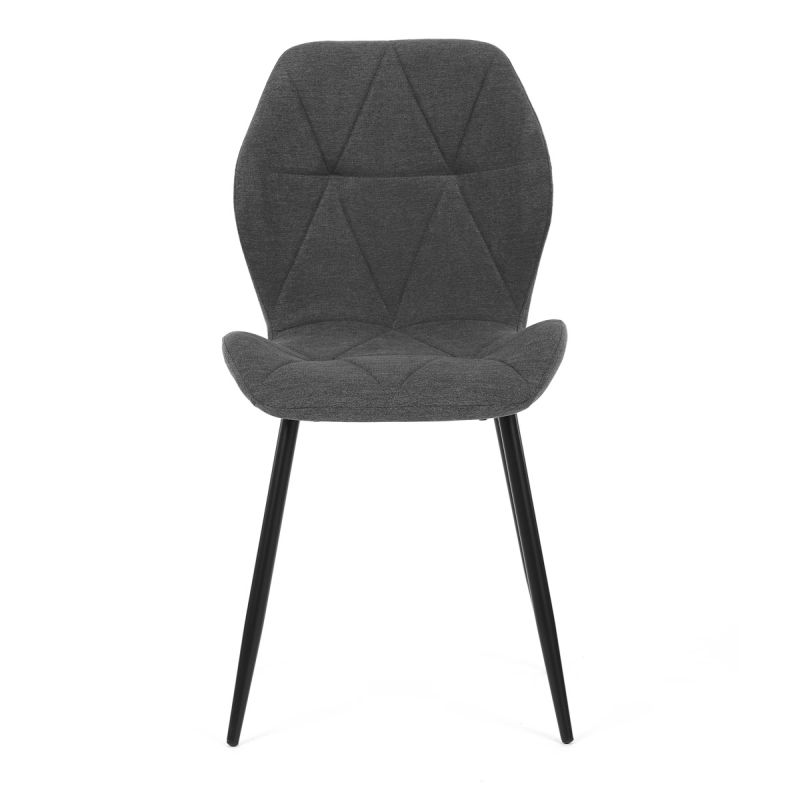 Jedálenská stolička, sivá, látka, CT-285 GREY2