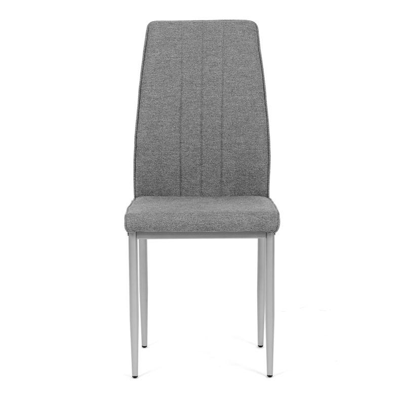 Jedálenská stolička, sivá, látka, DCL-379 GREY2