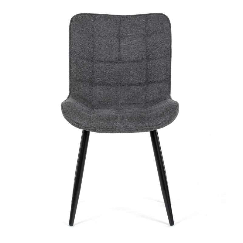 Jedálenská stolička, sivá, látka, HC-462 GREY2