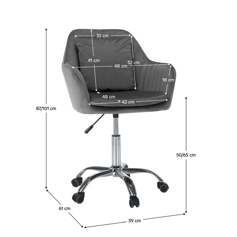 Kancelárske kreslo, sivá látka, KLIAN