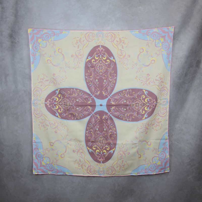 Hodvábna šatka ORNAMENT VZOR_1, 90 x 90cm, Made in SLOVAKIA