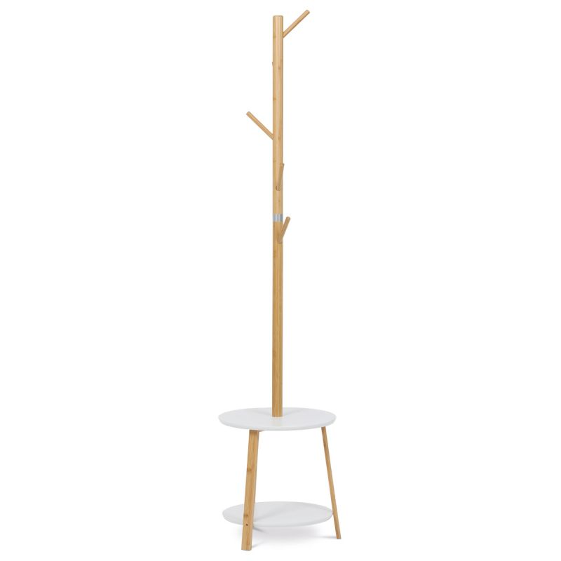 Vešiak stojanový, 174cm, bambus, prírodný, DR-N1004 WT