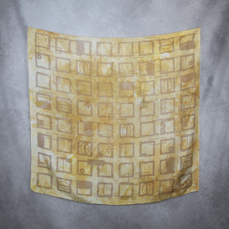 Ručne maľovaná hodvábna šatka ŠTVORCE MIX FARIEB_1, 90 x 90cm