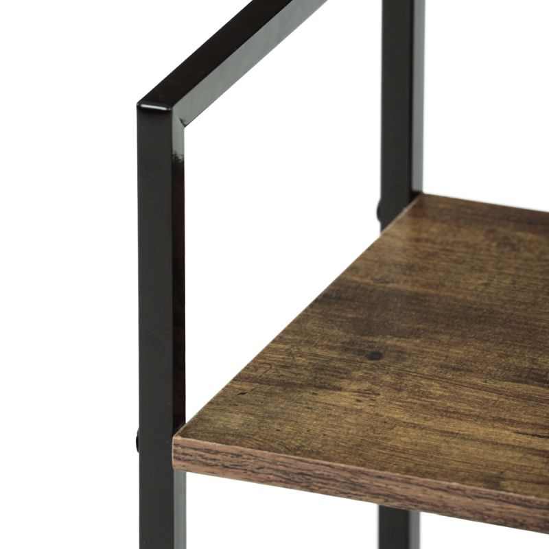 Regál, 29cm, kov, MDF, staré drevo, GD-214 OLW