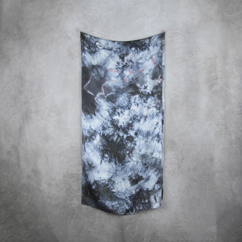 Hodvábny šál LIMITED_09, Vyrobený na Slovensku, 175 x 45cm