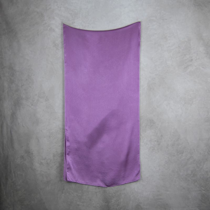 Hodvábny šál PURPUROVÝ, Vyrobený na Slovensku, 175 x 45cm