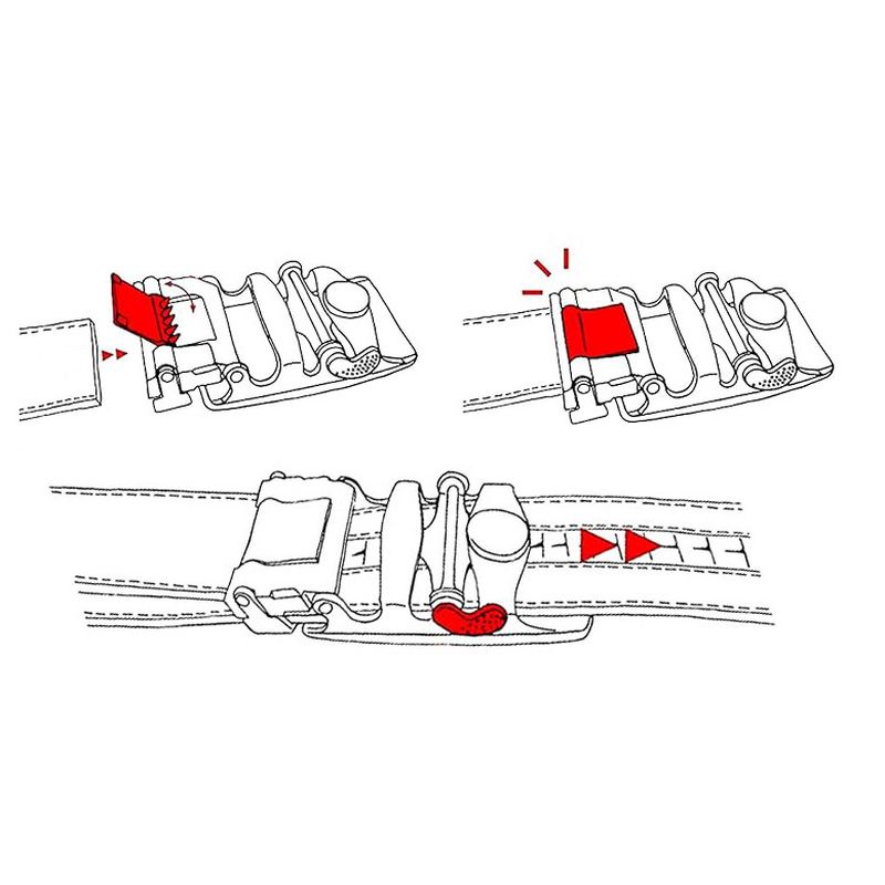 Automatická kovová pracka SURVIVAL pre remene so šírkou 3.5cm