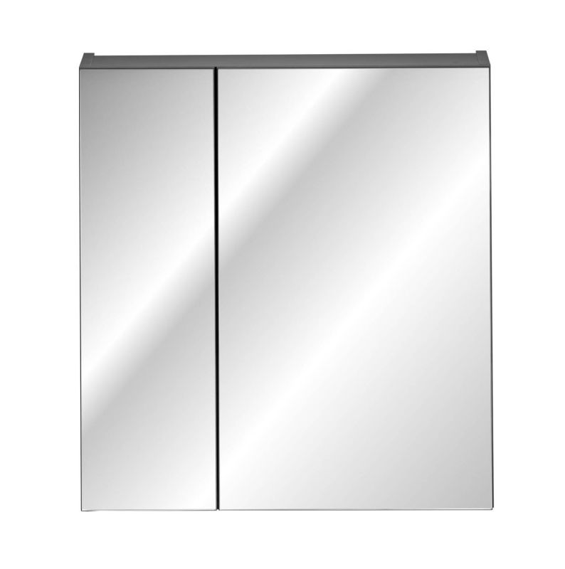 Skrinka so zrkadlom, 60cm, čierna, SANTA FE BLACK 84-60-A-2D