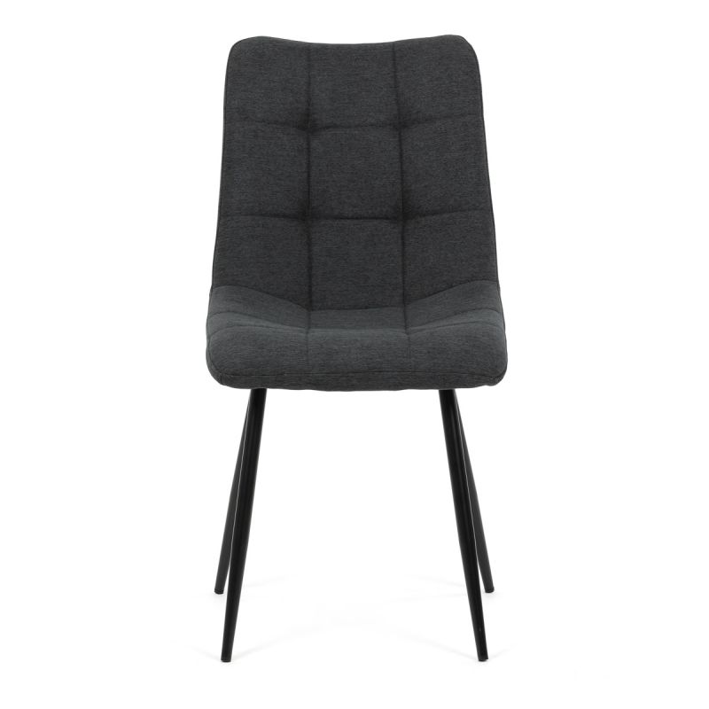 Jedálenská stolička, sivá, látka, DCL-193 GREY2