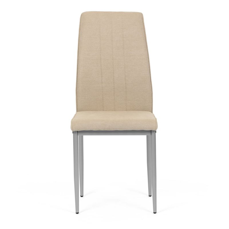 Jedálenská stolička, béžová, látka, DCL-379 BG2