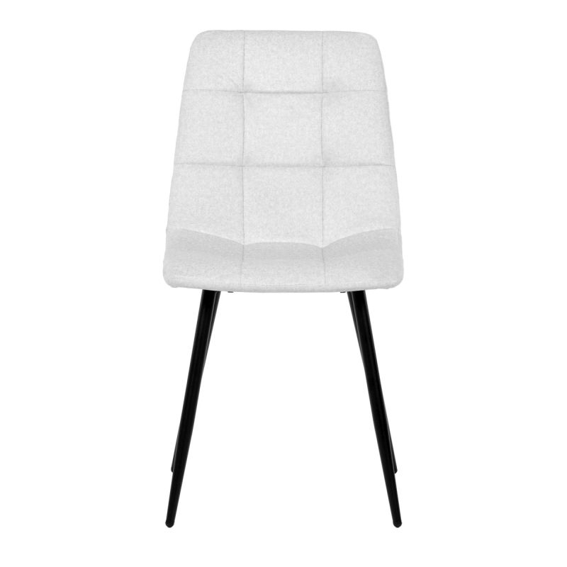 Jedálenská stolička, biela, zamatová, látka, DCL-X7015 WT2