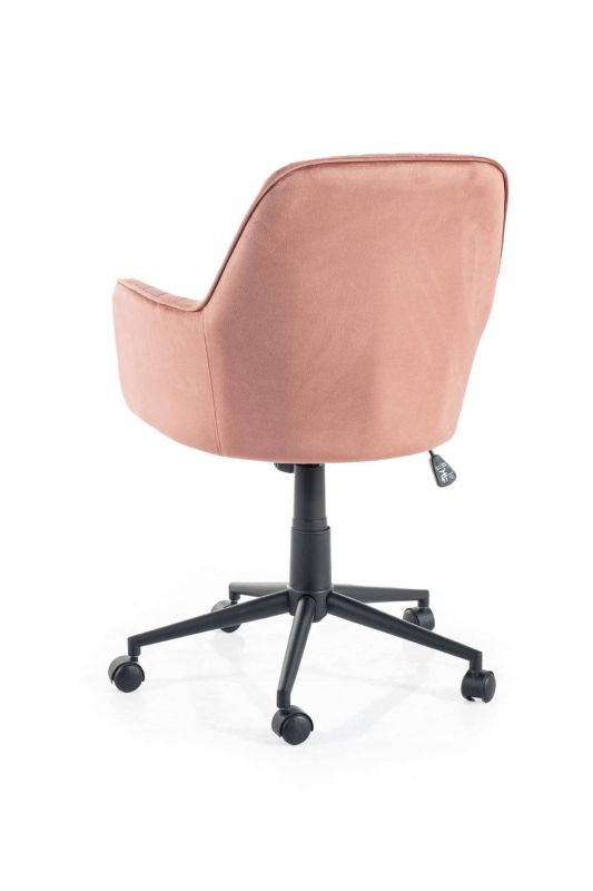 Kancelárske kreslo, ružová látka, Signal, Q-886