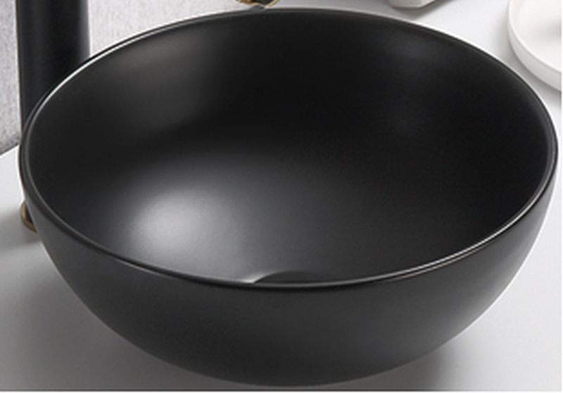 Umývadlo na dosku, 32cm, čierne, DOMI MB