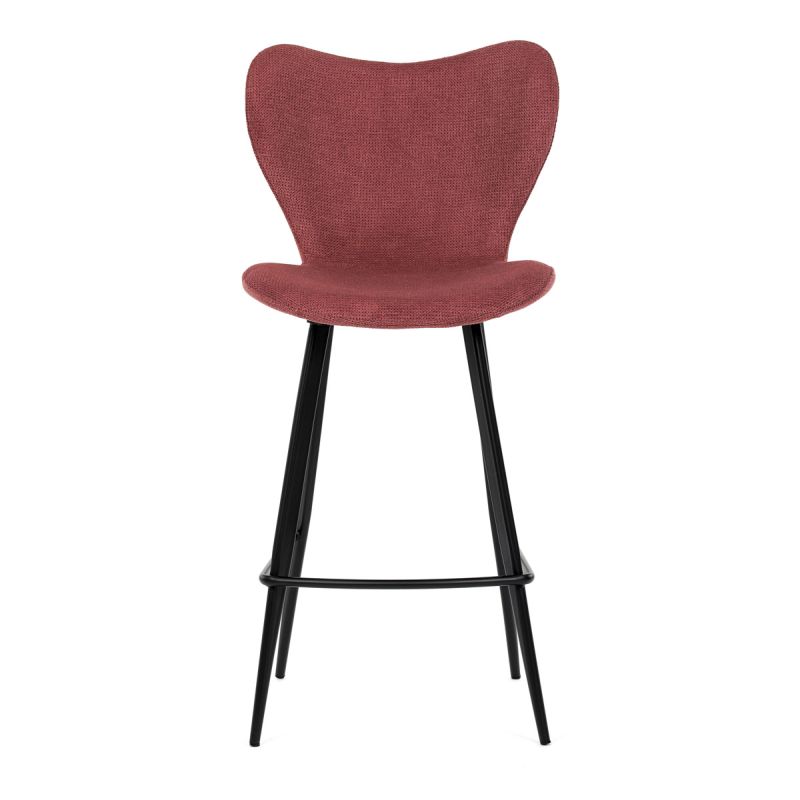 Barová stolička, červená látka, AUB-1068 RED2