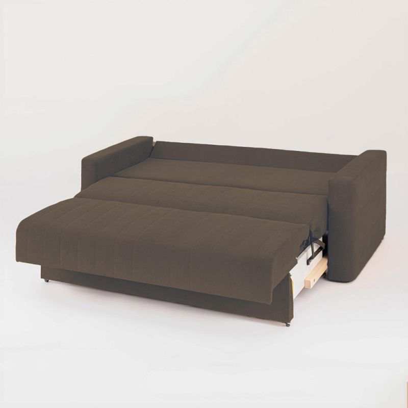 Dvojsed s rozkladom a úložným priestorom, látka hnedosivá, SARA II