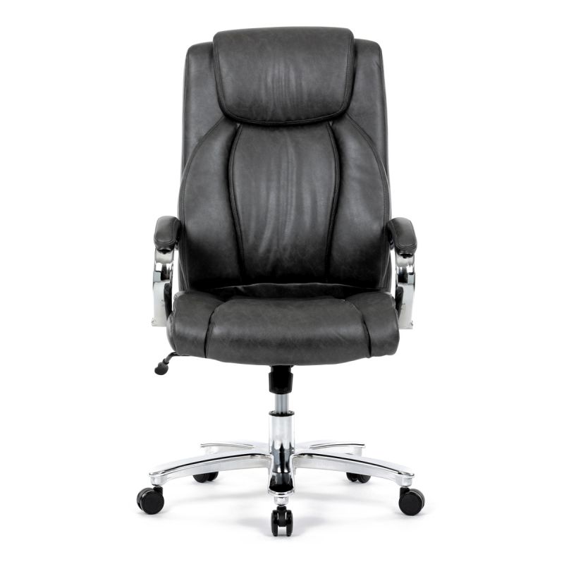 Kancelárske kreslo, sivá, ekokoža, 150 kg, KA-F1385 GREY