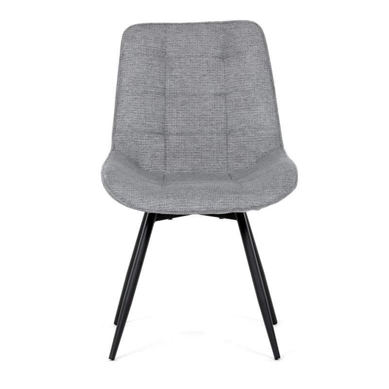 Jedálenská stolička, sivá, látka, HC-T1130 GREY2
