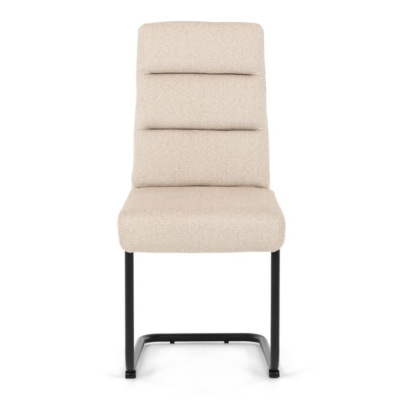 Jedálenská stolička, béžová, látka, DCL-P3107 CRM2