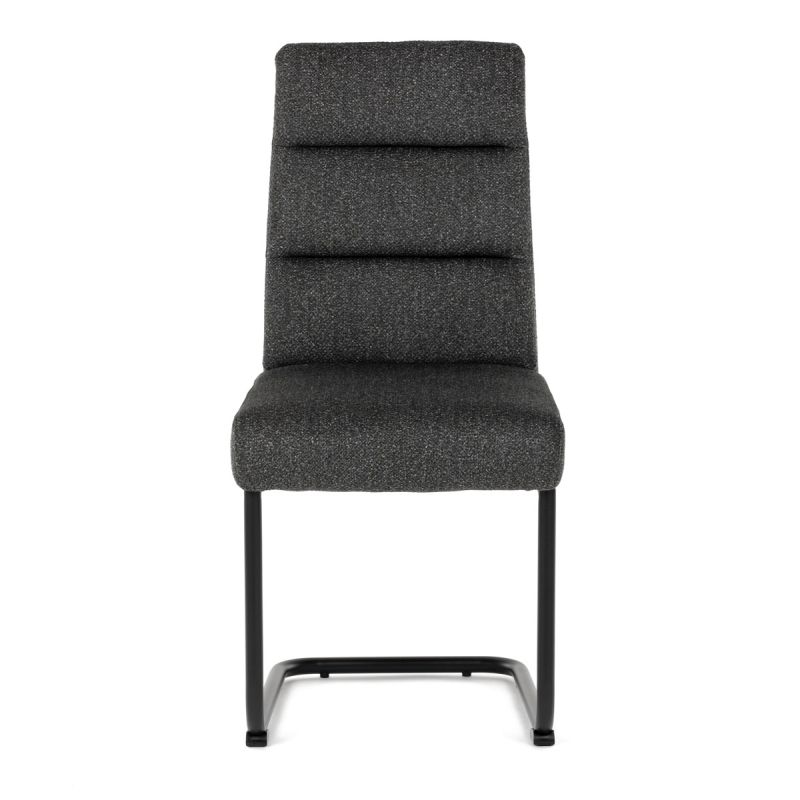 Jedálenská stolička, sivá, látka, DCL-P3107 GREY2