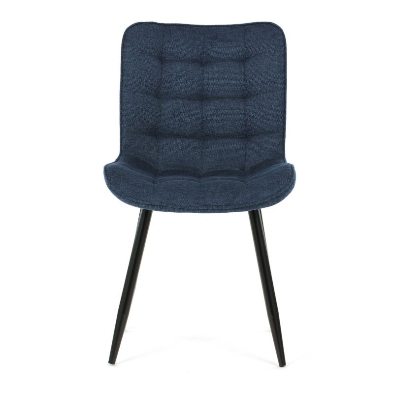 Jedálenská stolička, modrá, látka, HC-462 BLUE2