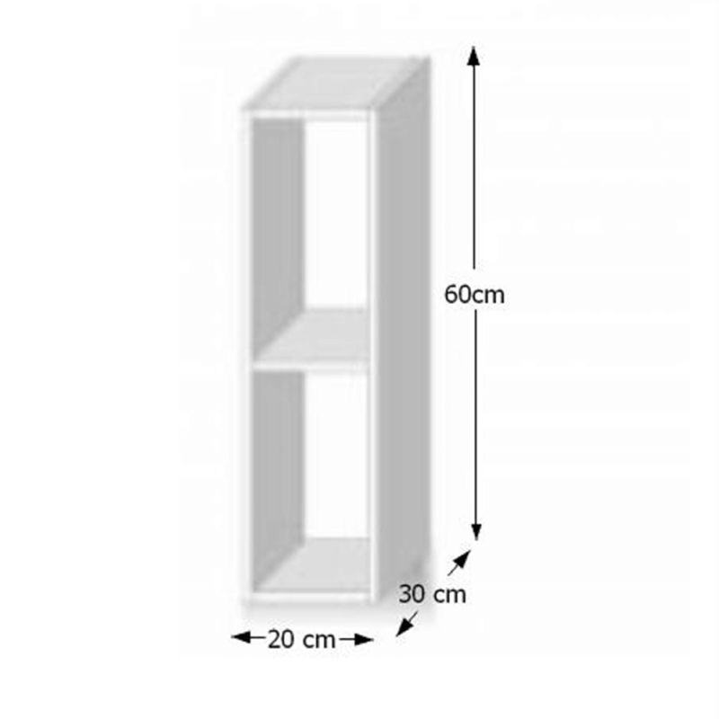 Horná skrinka otvorená, 20cm, dub sonoma, LINE G 20