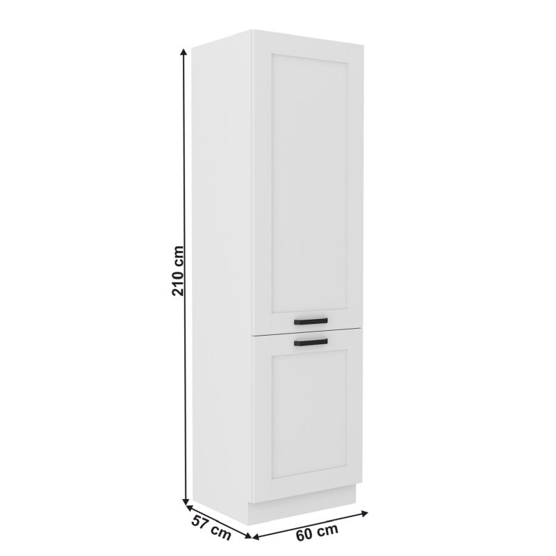 Vysoká skrinka policová, 60cm, biela, LULA 60 DK-210 2F
