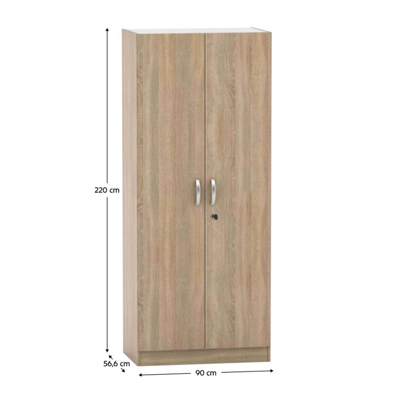 Skriňa, 90cm, kombinovaná, dub sonoma, BETTY 2 BE02-003-z0